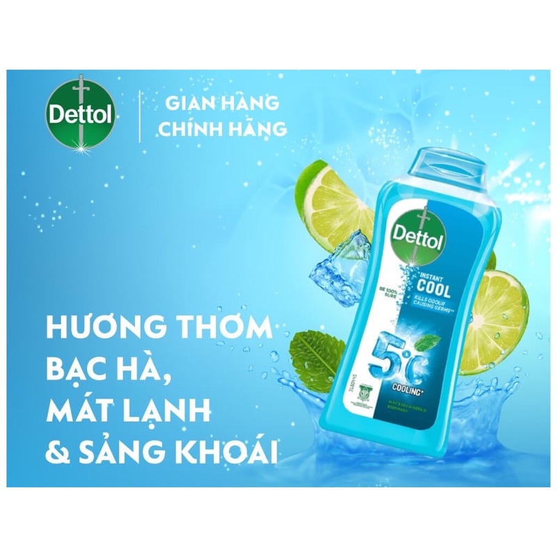 Sữa tắm Dettol Cool mát lạnh 950g