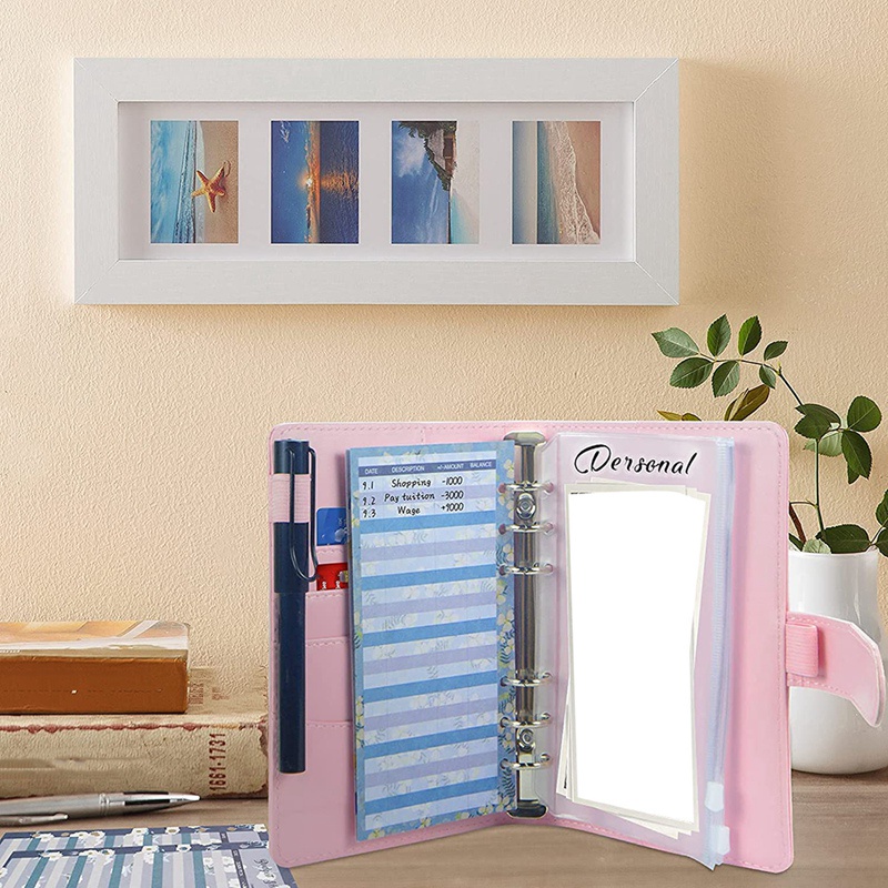 Bộ sản phẩm bìa còng và 28 tấm giấy bìa đựng dùng để quản lý tài chính tiện dụng