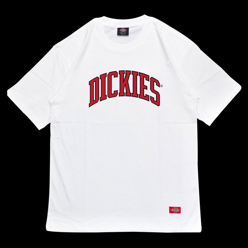 Áo Thun DICKIES chữ đỏ form rộng tay lỡ basic, Áo Phông Unisex Nam Nữ
