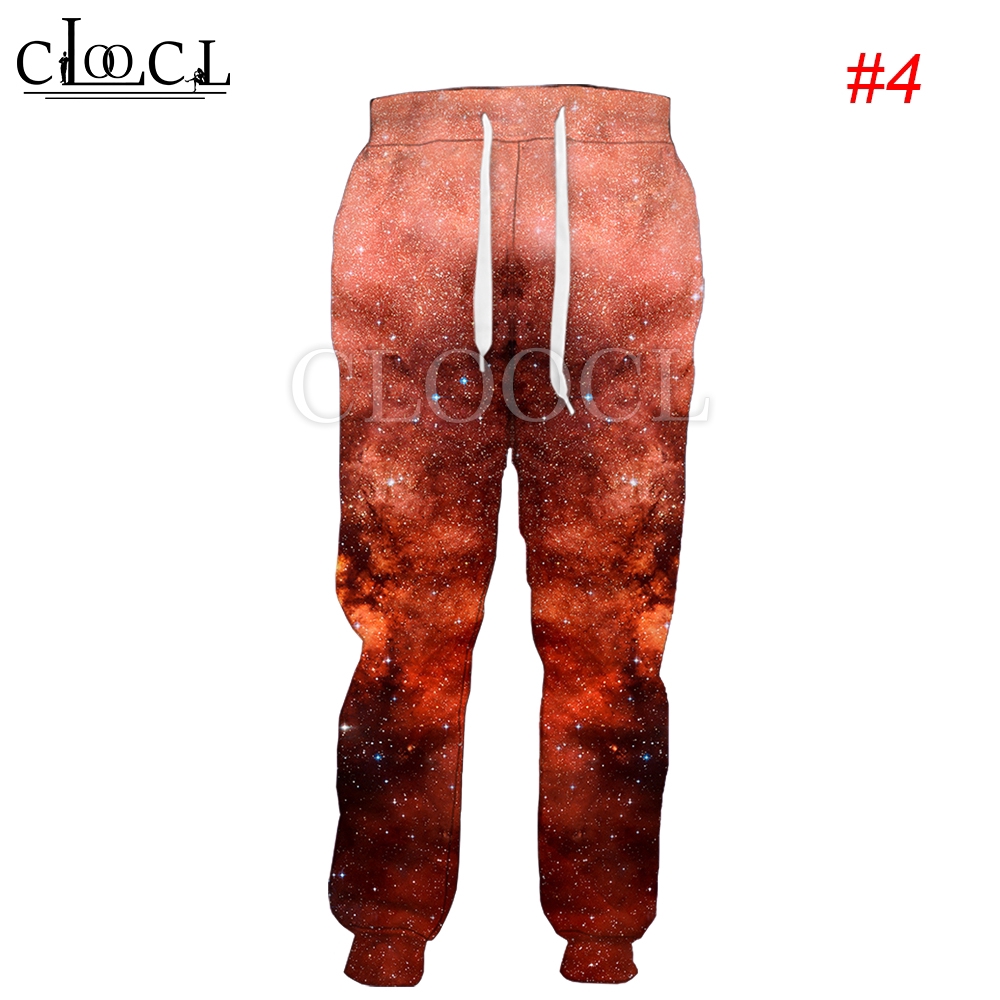 CLOOCL Starry Sky Galaxy 3D Print Men Jogger Pants