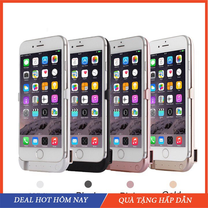 [CHÍNH HÃNG]ỐP LƯNG KIÊM SẠC DỰ PHÒNG IPHONE 5,6plus/6s plus, 7s,7plus - DUNG LƯỢNG 10000 MAH - ốp lưng sạc du phòng