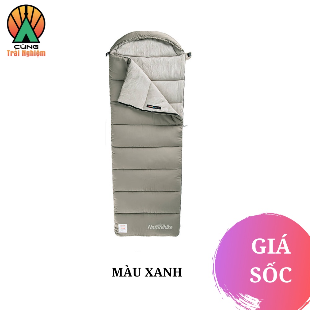 [CHÍNH HÃNG] Túi Ngủ Đơn Gấp Gọn M400 Naturehike Ấm Áp, Có Thể Mở Rộng Thành Chăn Dành Cho Du Lịch Dã Ngoại NH20MSD02
