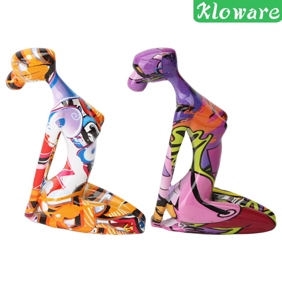 Đồ trang trí Tượng Nữ Tập Yoga Trang Trí Phòng Khách