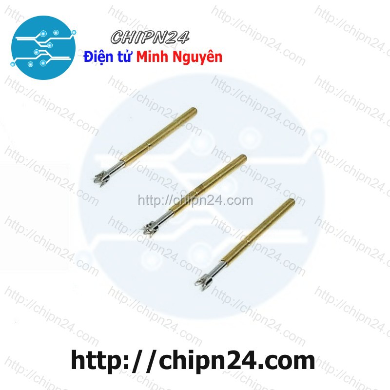 [3 CÂY] Kim test mạch P75-Q2, đường kính ống kim 1.0mm, chiều dài 15.85mm, đầu 4 vuốt thẳng