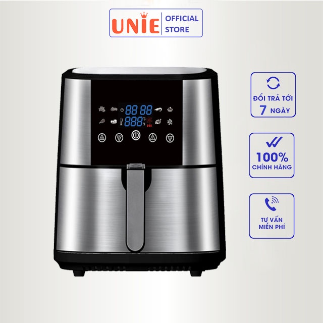 [Mã ELHADEV giảm 4% đơn 300K] Nồi Chiên Không Dầu UNIE UE800 chính hãng, Air fryer dung tích 8L công suất 1800W