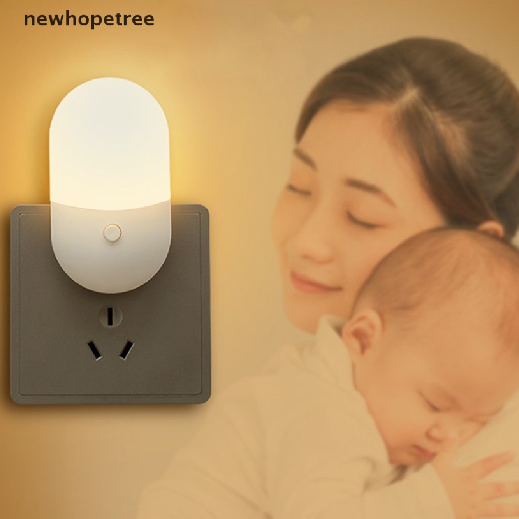 Đèn Ngủ LED Cảm Biến Ánh Sáng Trắng Ấm Áp Dành Cho Trẻ Em