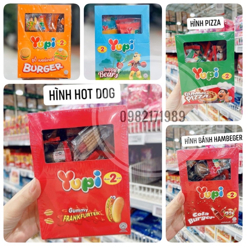 KẸO DẺO YUPI tổng hợp Thái Lan