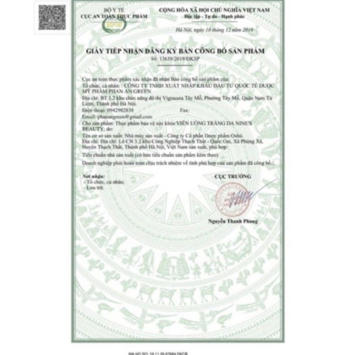 Viên Uống NiNe's Beauty Trắng Da - Mờ Nám - Giảm Nếp Nhăn | Thế Giới Skin Care