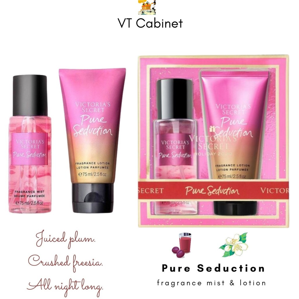 Bộ quà tặng PURE SEDUCTION - [Holiday 2020] Victoria's Secret Mini Fragrance Mist and Lotion