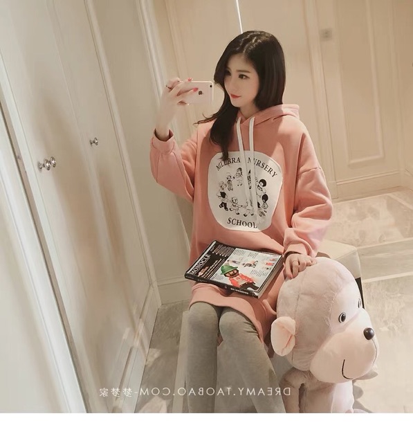 Áo hoodie phong cách Hàn Quốc 2018