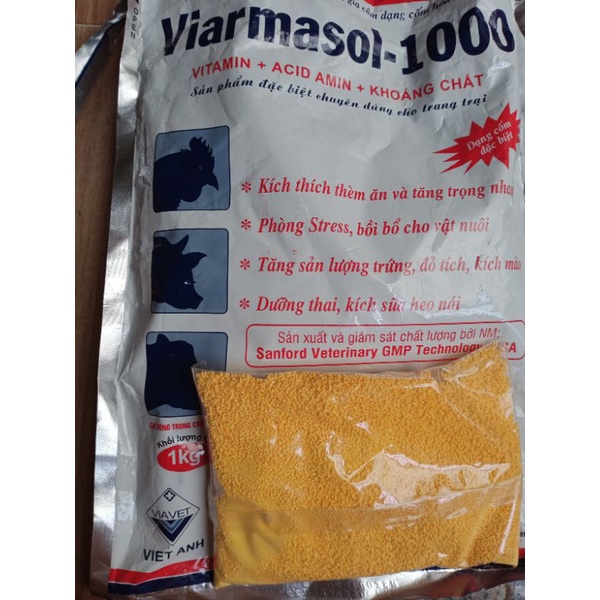 Thuốc bổ cho gà, vịt, ngan, lợn 1kg - Viarmasol 1000