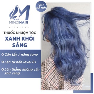 Thuốc Nhuộm Tóc Màu Xanh Khói Sáng - Smoky Blue [ĐÃ KÈM TẨY TÓC]