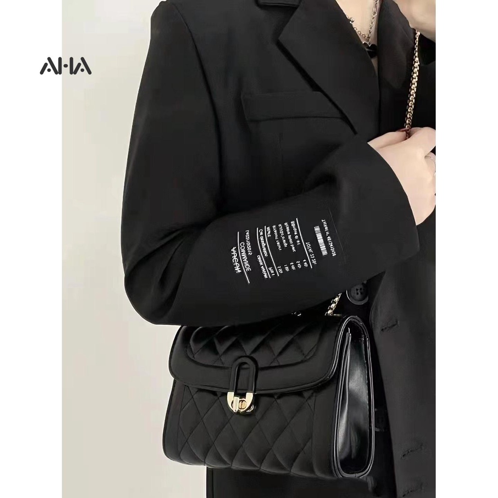 Túi đeo chéo AHA official phối dây xích thiết kế cao cấp thời trang dành cho nữ