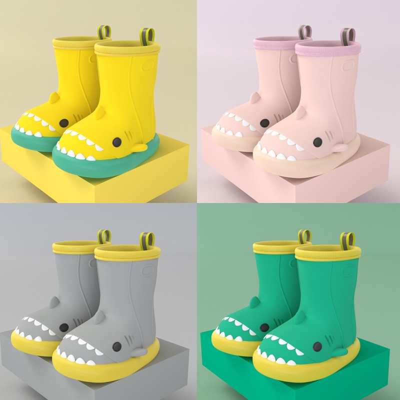 Giày Bốt Đi Mưa Nhẹ Nhàng Dễ Sử Dụng Cho Bé