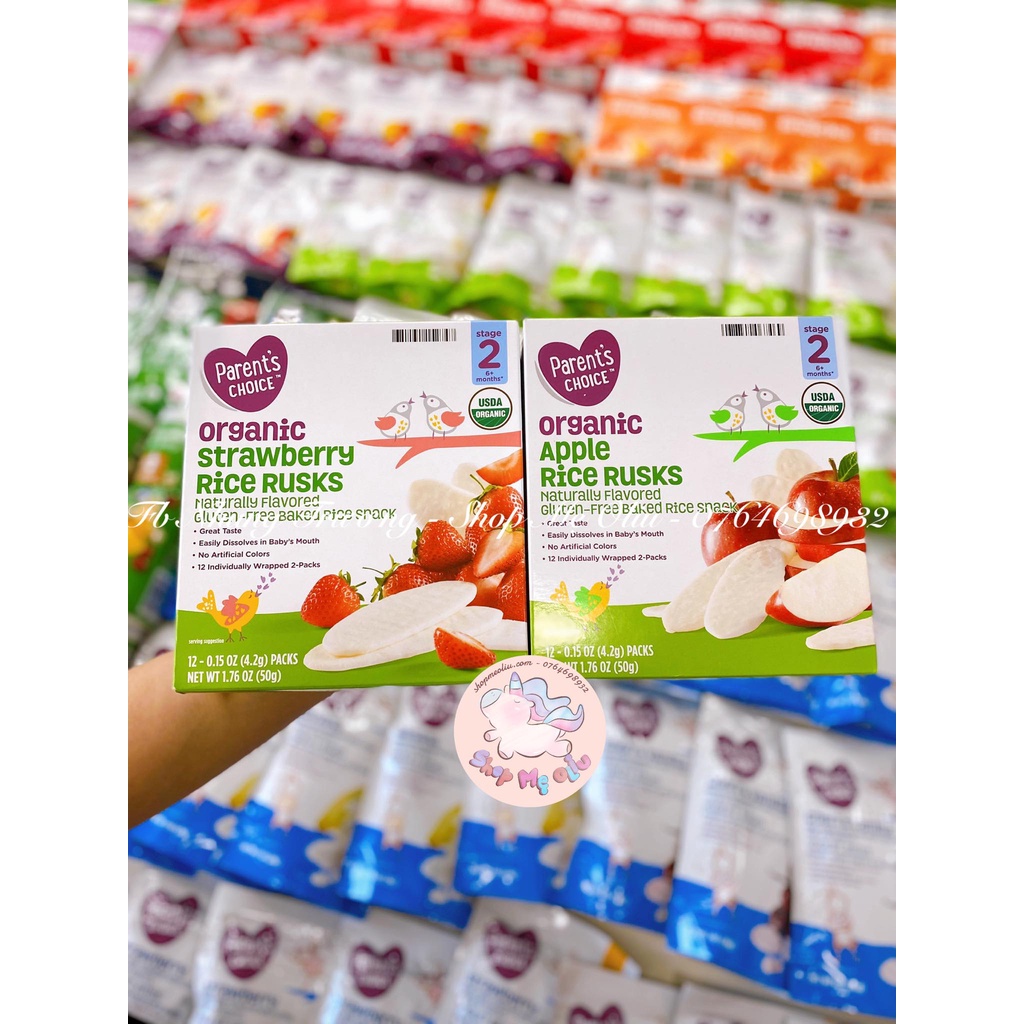 Bánh gạo Parent's Choice Organic cho bé từ 6 tháng tuổi