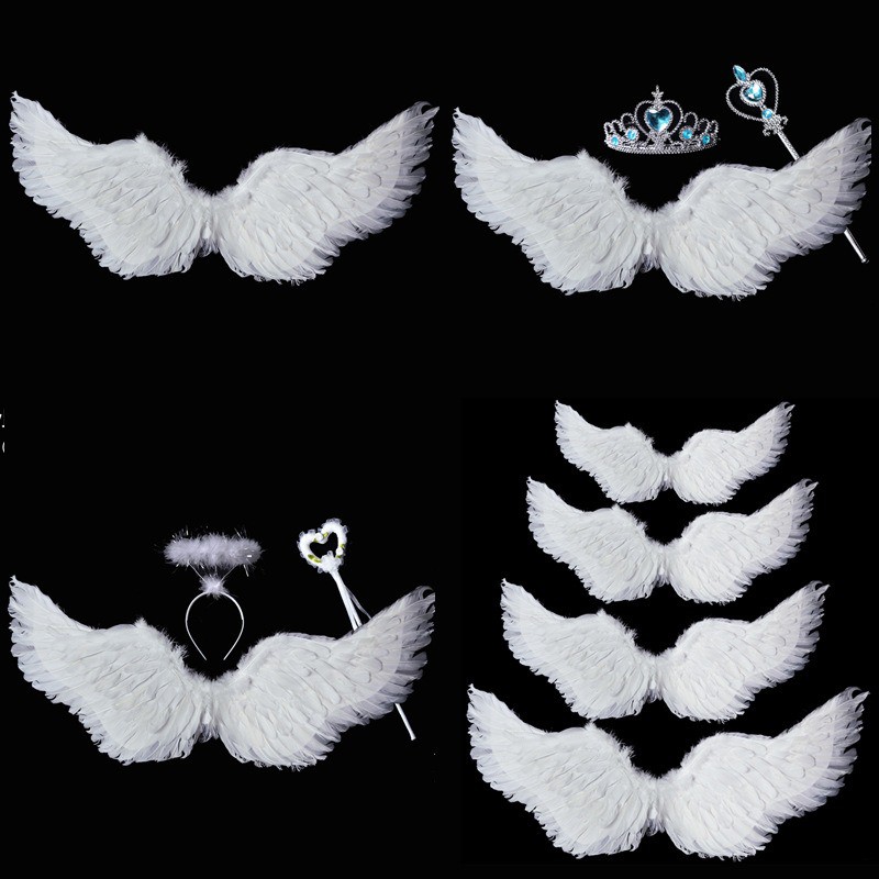 Đôi CÁNH THIÊN THẦN KÍCH THƯỚC 80*60cm màu trắng COSPLAY xinh xắn