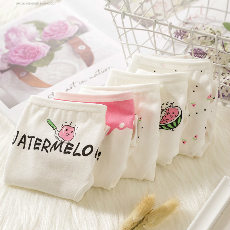 Quần Lót Cotton Levao Lưng Thấp In Hình Trái Cây Dễ Thương Cho Nữ