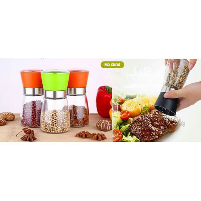 Lọ xay tiêu thủy tinh - HV Store SZ273