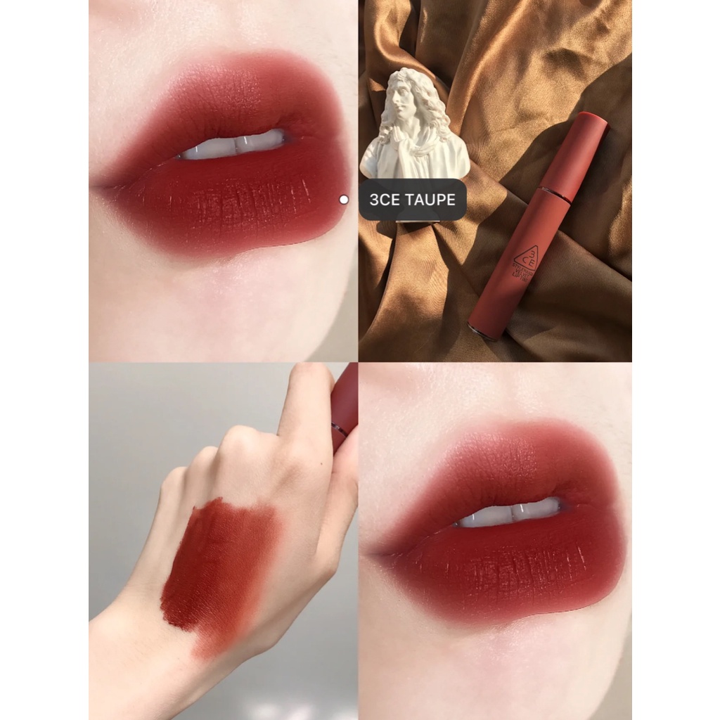 Son kem Lì 3CE Velvet lip tint - taupe - chilk like - pink break