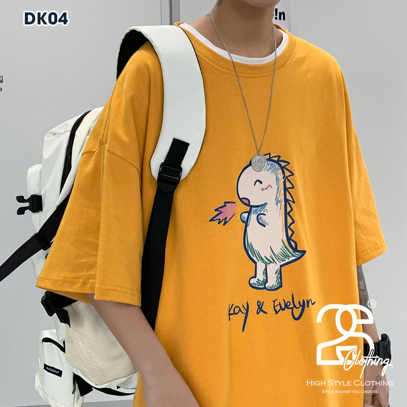 Áo Thun Unisex 2S Clothing - DK04 Form Rộng Tay Lỡ, Áo Phông Nam Nữ Freesize