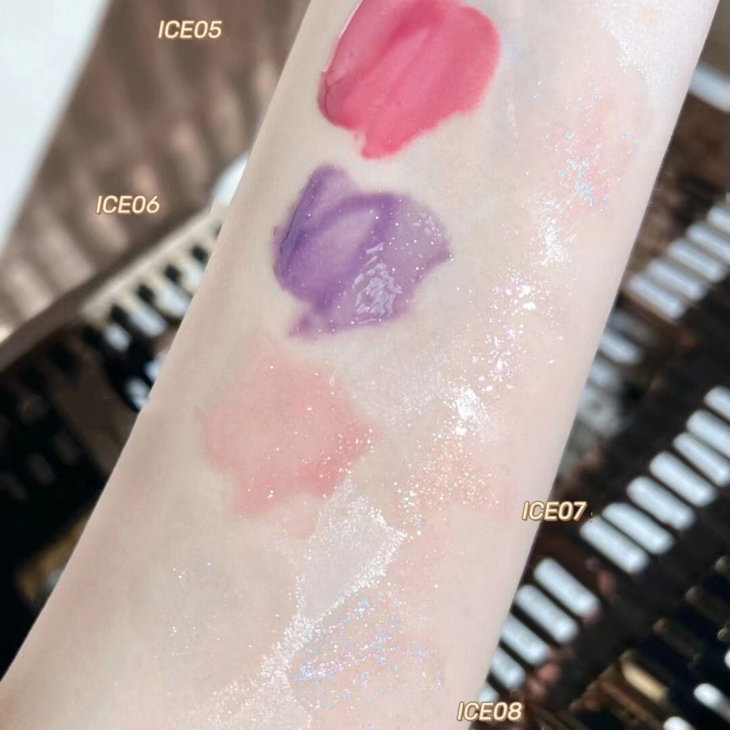 1 Bộ Son Môi Hai Đầu Màu Nhũ / Dưỡng Ẩm Lâu Trôi