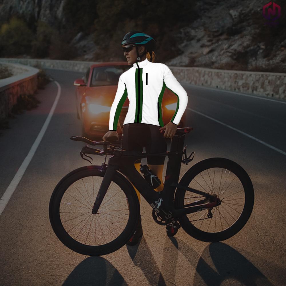 Áo Khoác Phản Quang Chống Gió Chống Nước Mau Khô Co Giãn Thoáng Khí Cho Nam Chạy Bộ Xe Đạp