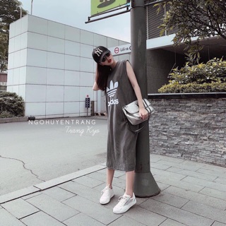 Váy suông ba lỗ dáng dài add