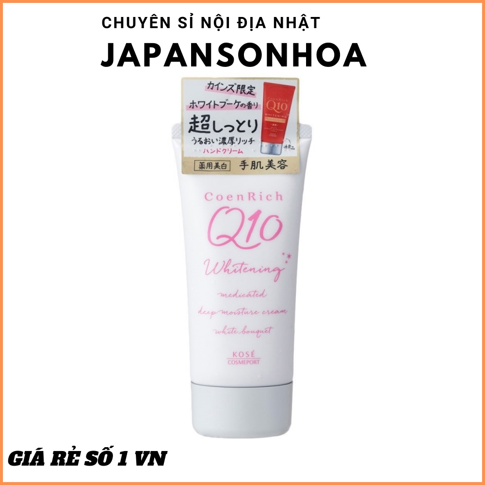 Kem dưỡng tay Kose Q10 dưỡng ẩm làm trắng da 80g (hương đào) - chuyên sỉ hàng nội địa Nhật