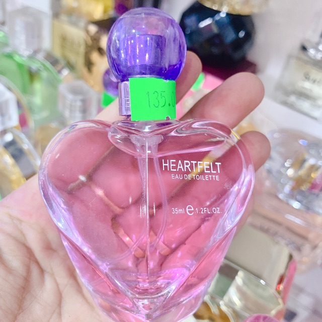 Nước hoa trái tim tím hồng heartfelt
