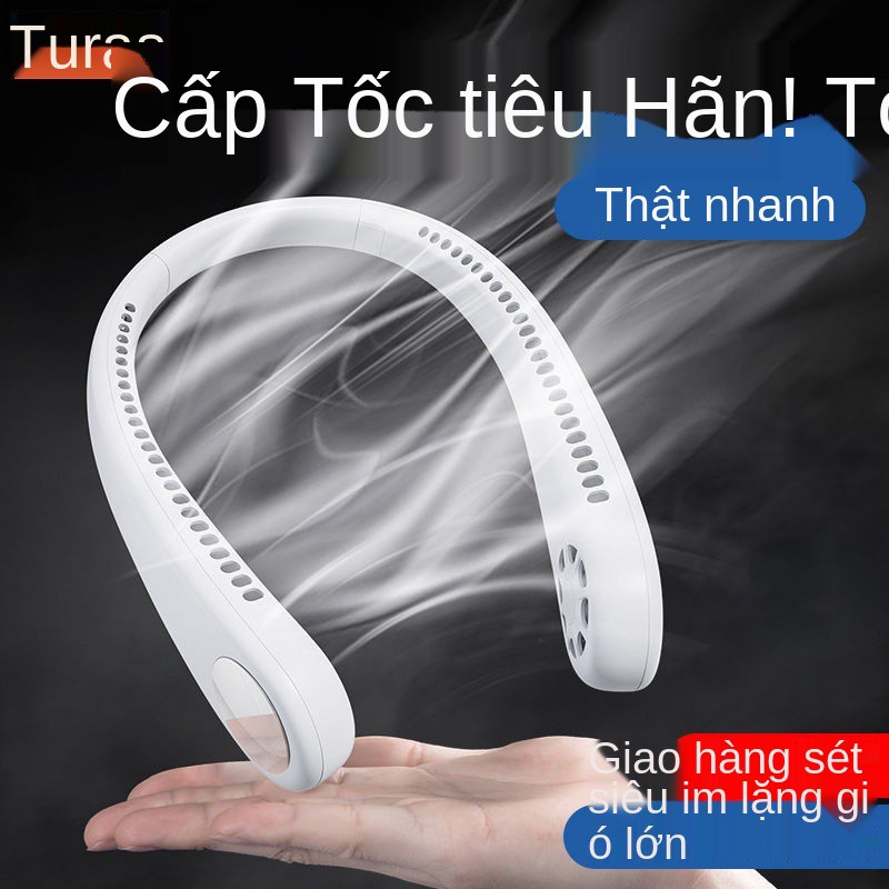 Quạt treo cổ Turas sạc di động cầm tay học sinh nhỏ lười điện tạo tác làm mát mini