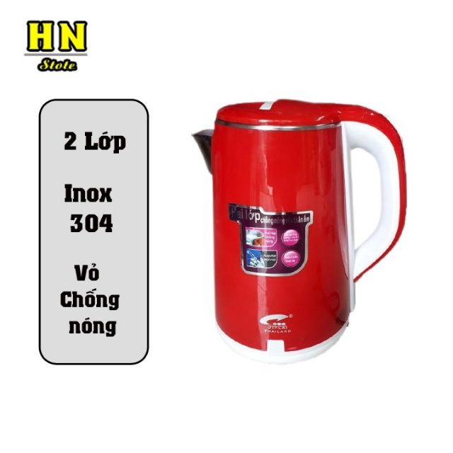 Ấm siêu tốc FREESHIPẤm Siêu Tốc 2 Lớp Cao Cấp Ziplai Thái Lan 2.5L