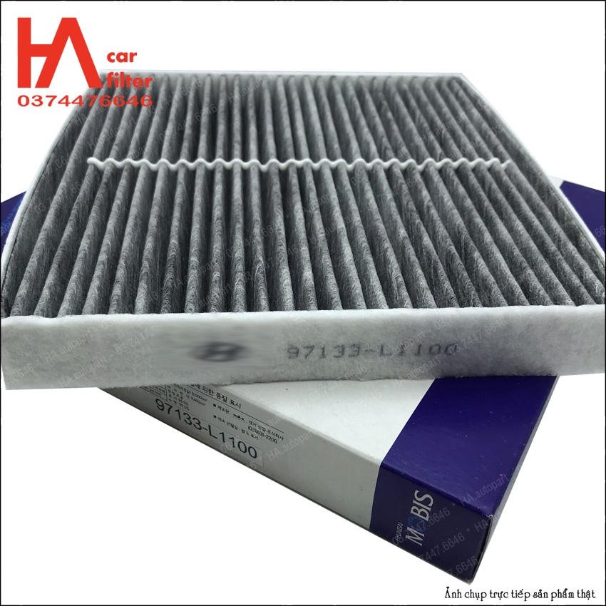 Lọc gió điều hòa Elantra / SantaFe / Sonata / Staria / Tucson / Sorento đời 2021 - 2023. Mã HYD 97133-L1100