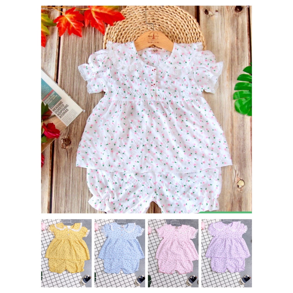 Bộ Tơ Xốp Tay Phồng Bé (14-18kg) (Giao màu ngẫu nhiên)