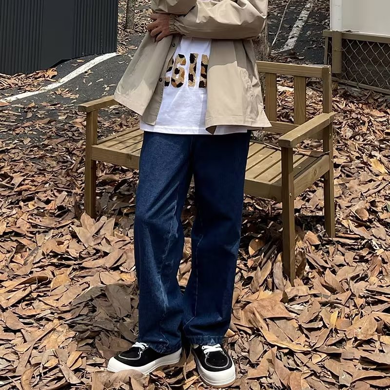 Quần Jeans Trơn size Lớn Thời Trang Hàn Quốc Dành Cho Nam S-3XL