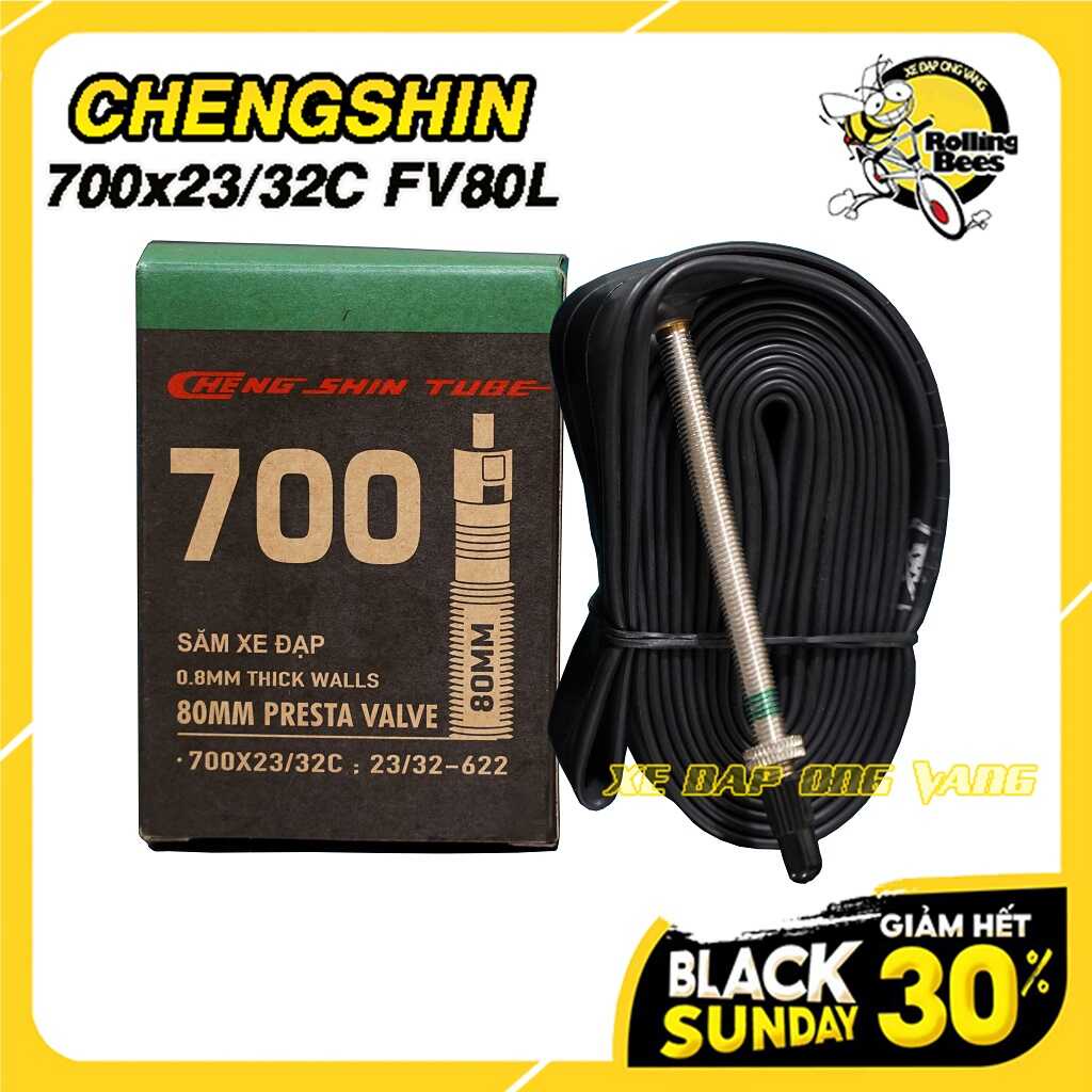 Ruột 700x23/32C (23/32C-622) FV80L Cho xe đạp đua, Chính hãng Chengshin Việt Nam Fullbox