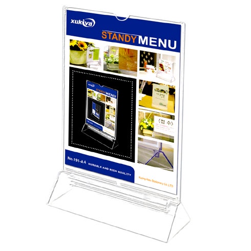 Standee Menu Mica A4, Menu để bàn A5, A6 Xukiva - Tent card trong suốt dày khổ ngang, dọc - 1 chiếc