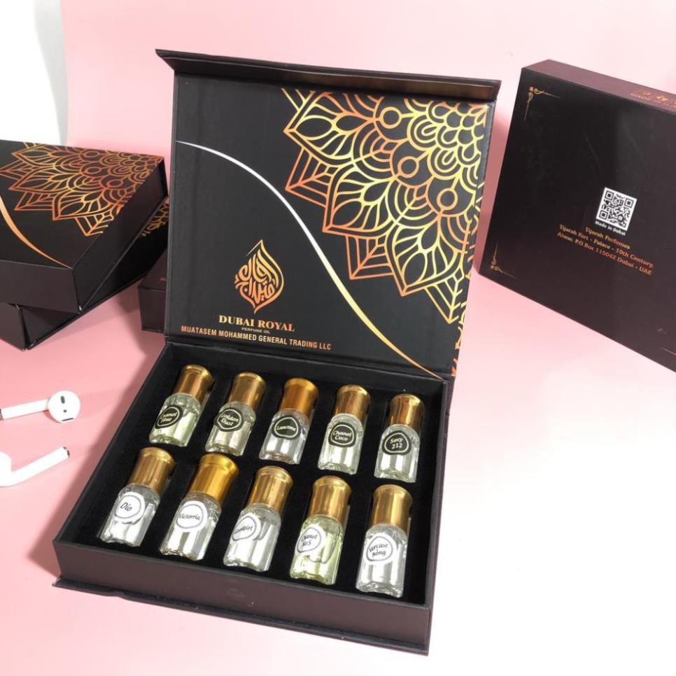 [𝑭𝑹𝑬𝑬𝑺𝑯𝑰𝑷] - ✦ CAO CẤP ✦ - Siêu phẩm sét lăn 10 chai Tinh dầu nước hoa Dubai bai hãng Royal | BigBuy360 - bigbuy360.vn