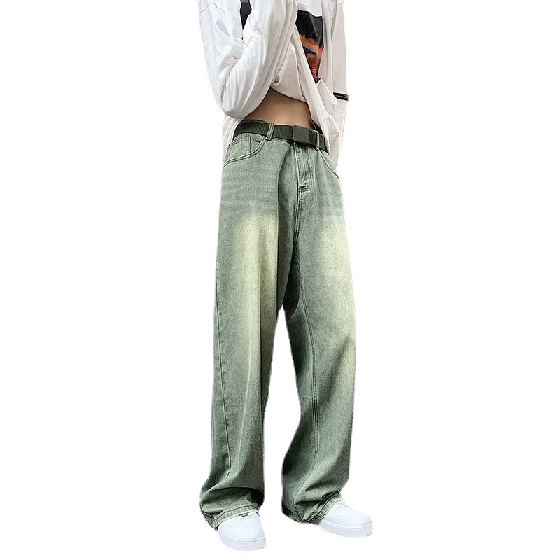 Quần Jean Dài Cỡ Lớn S-3XL Phối Màu Tương Phản Kiểu Hàn Quốc Thời Trang Cho Nam