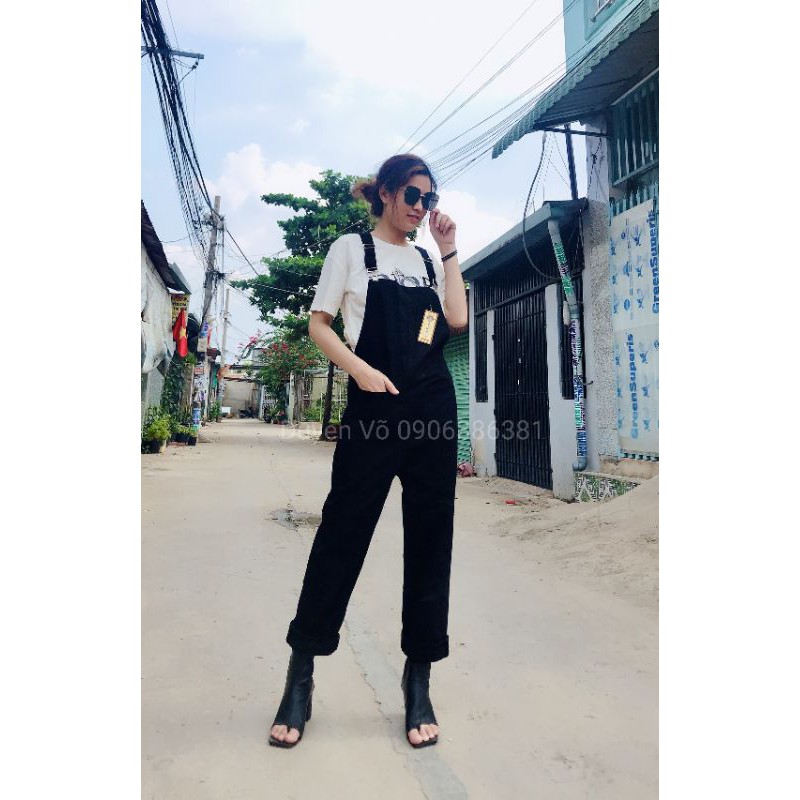 Yếm Kaki nữ cao cấp from dáng rộng (video hình thật) | BigBuy360 - bigbuy360.vn