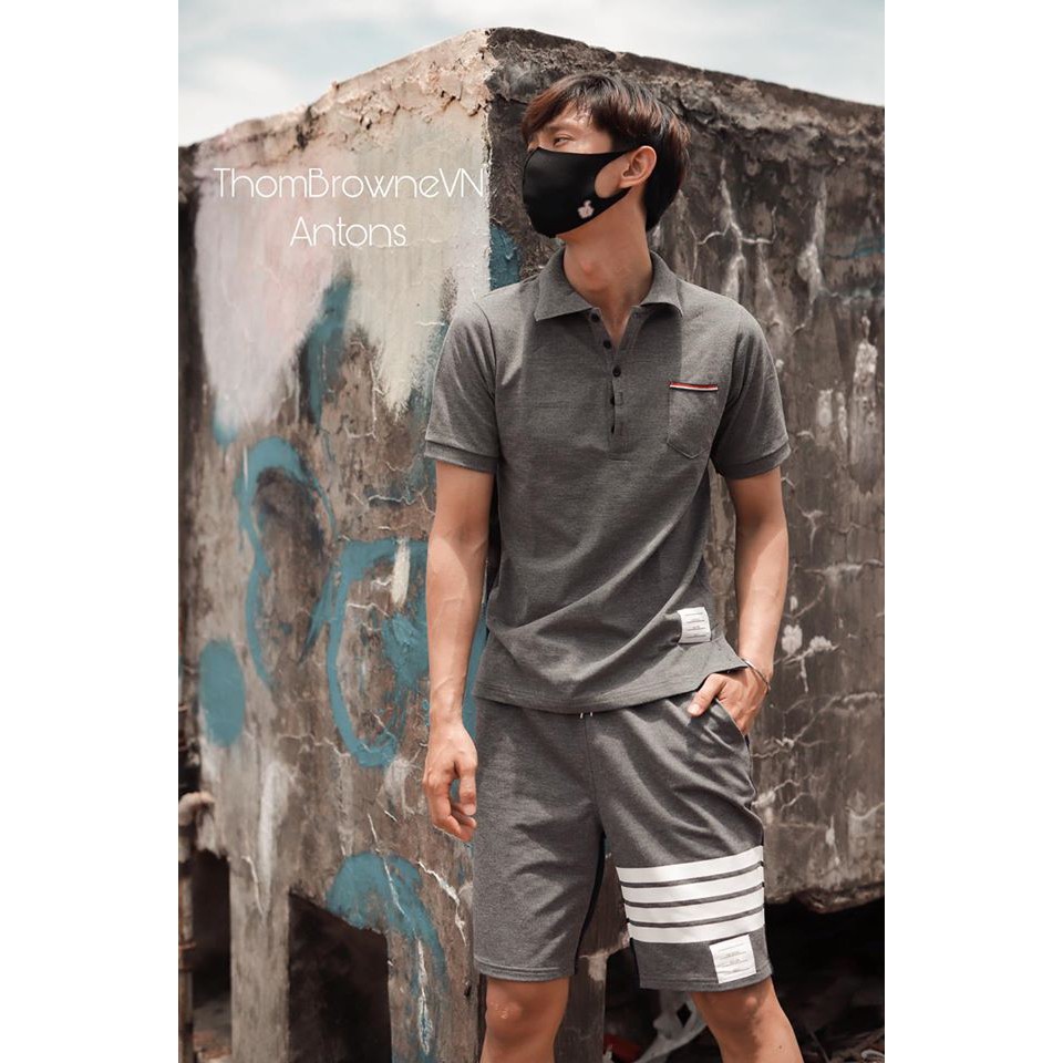 Áo Phông Polo Thom Browne Có Túi