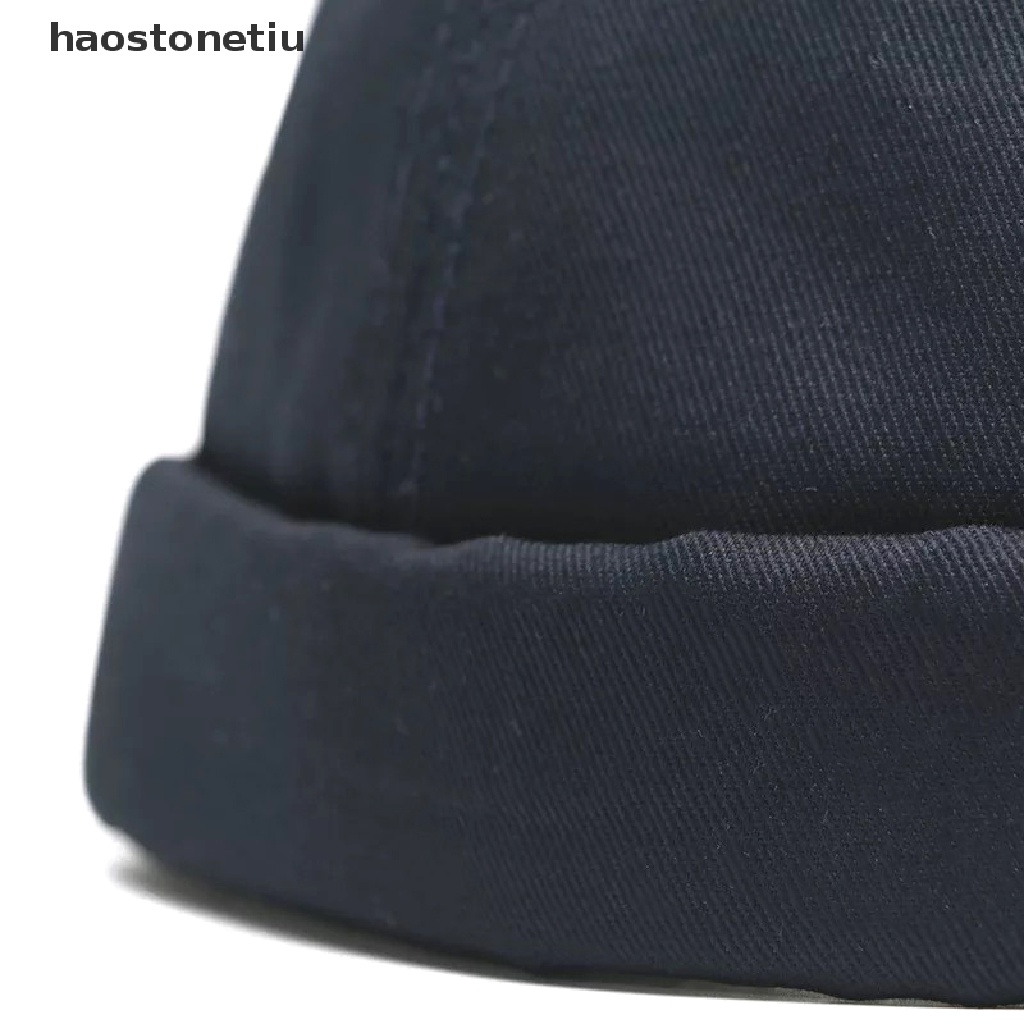 Mũ lưỡi trai vải cotton không vành phong cách hip hop cổ điển