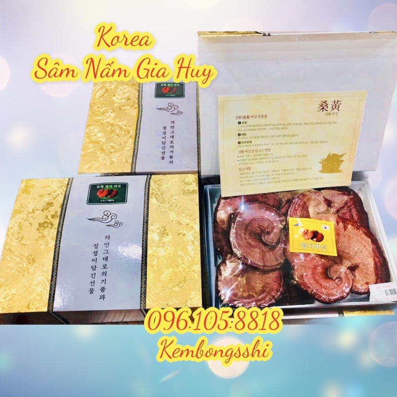 [HÀNG MỚI VỀ] Nấm Linh Chi Đỏ 6 HÀN QUỐC - HỘP QUÀ BIẾU SANG TRỌNG