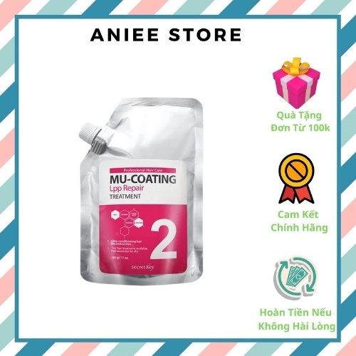 Kem ủ tóc Secret Key So Fast Mu-Coating Silk Protein Treatment 480g