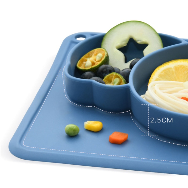 Bát Ăn Chia Ngăn Bằng Silicone Dành Cho Trẻ Sơ Sinh