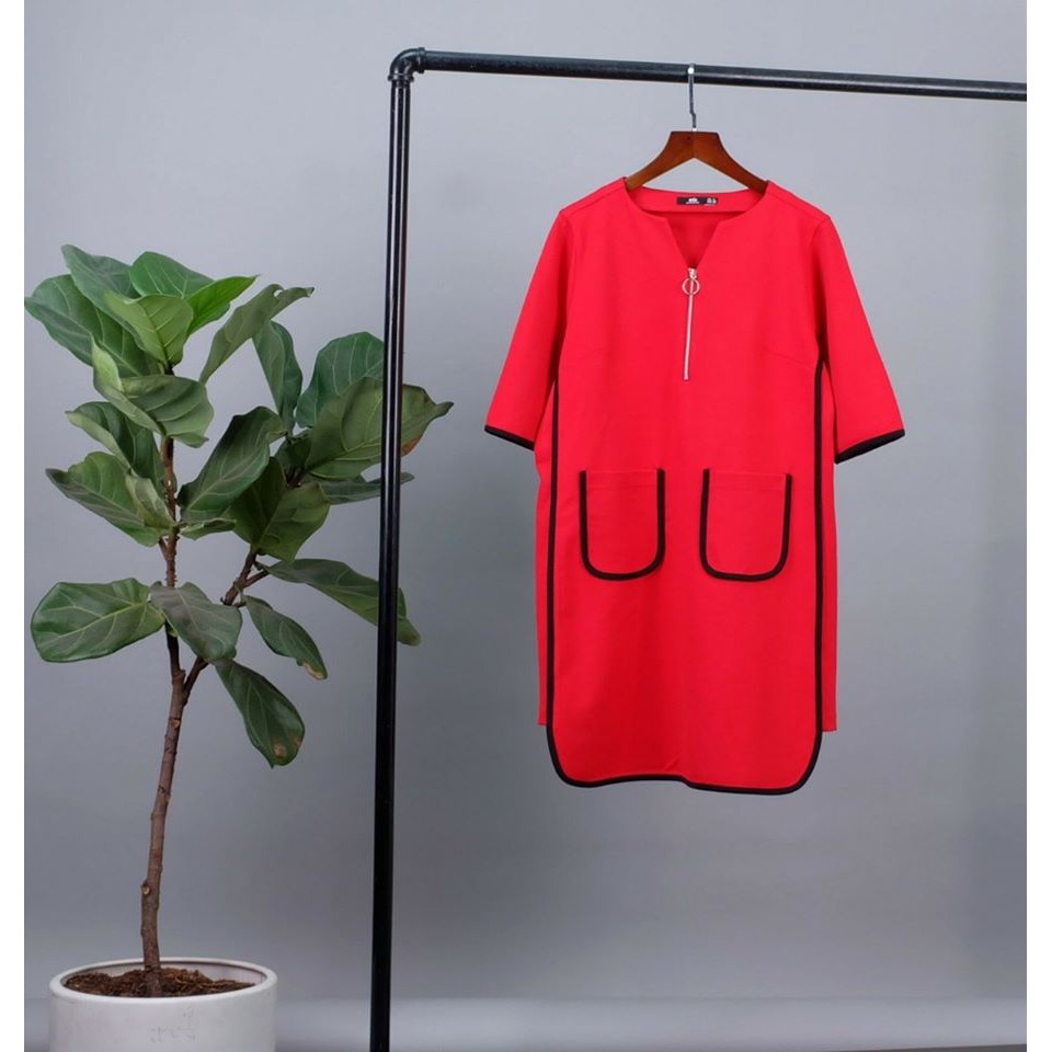 Đầm xuất thun PC cotton size S M giá 160K