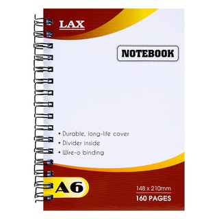 🔹 Sổ Lò Xo Bìa Giấy A6 Lax 160 Trang - Màu Ngẫu Nhiên