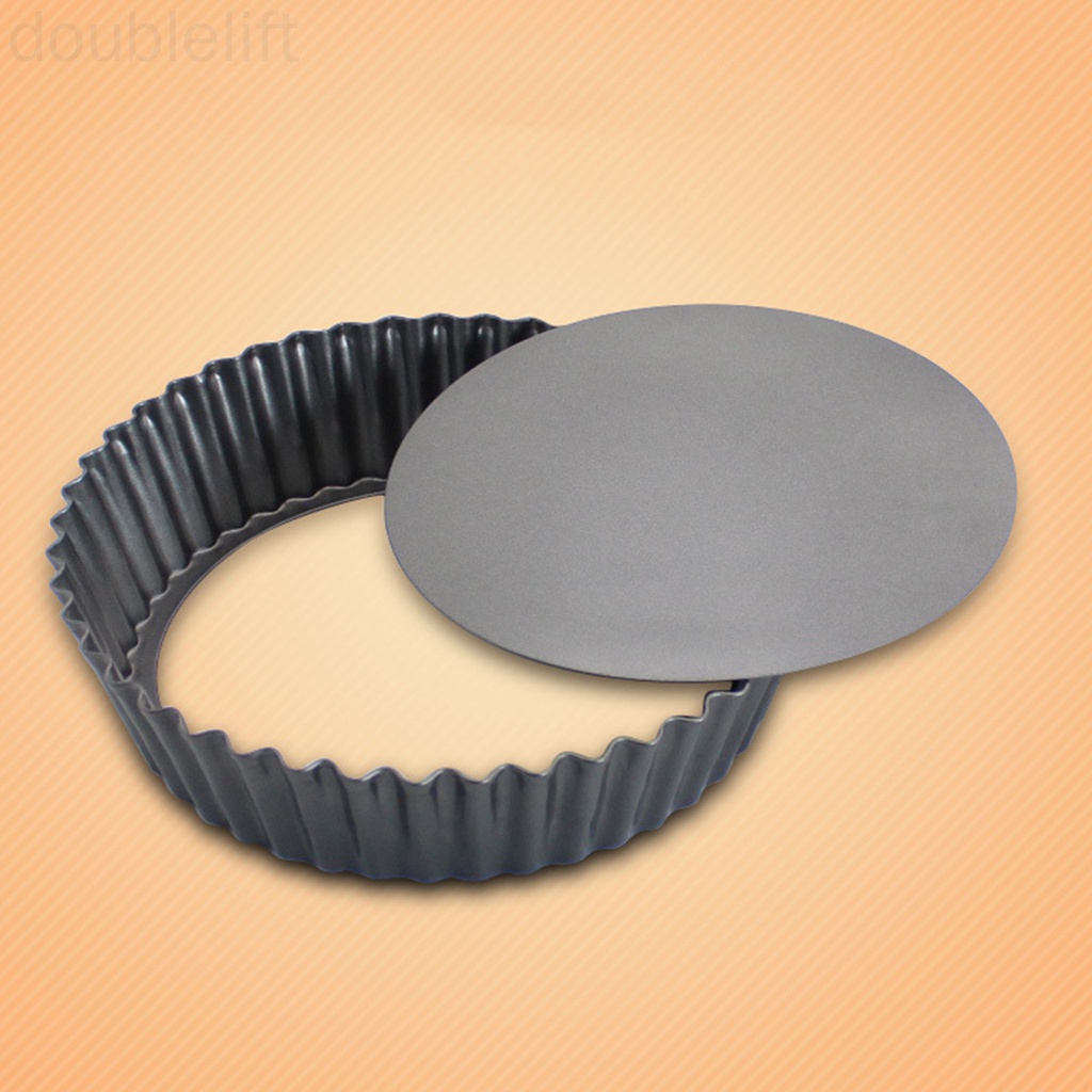 Khuôn làm bánh pizza dáng tròn bằng thép carbon có thể tháo rời phần đáy đa năng tiện lợi