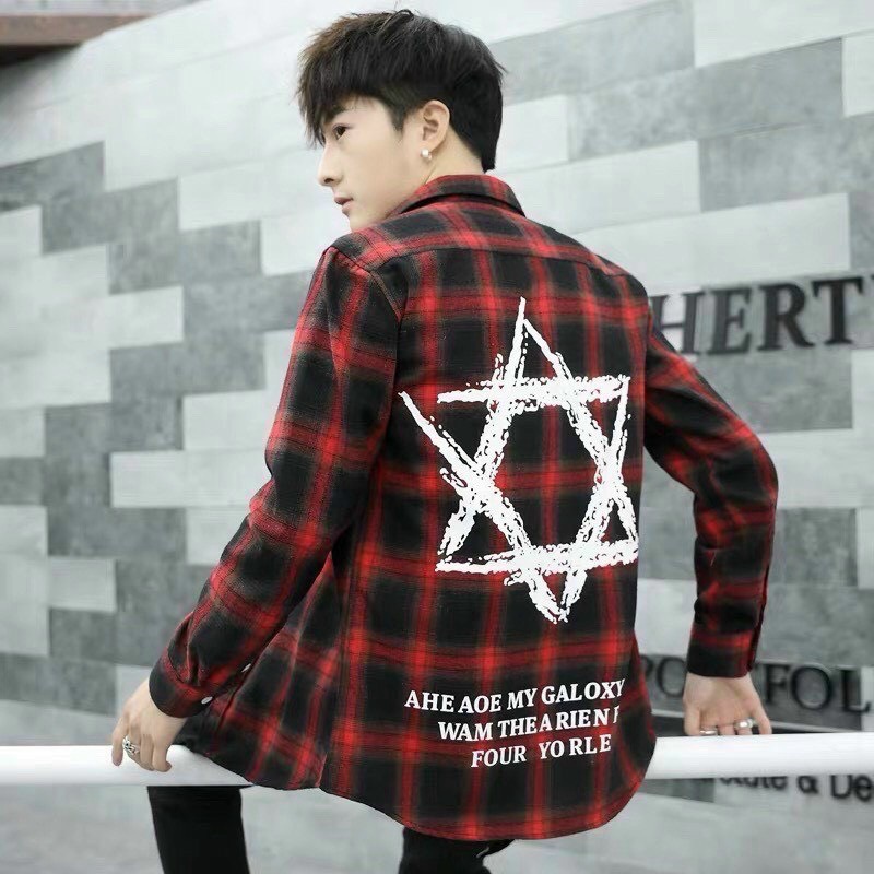 (HCM) Áo Sơ Mi Nam Tay Dài Caro Thời Trang Hàn Quốc Genz Hottrend Cho Các Anh Em KME STORE