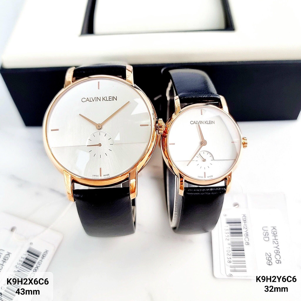 Đồng Hồ Cặp CALVIN KLEIN K9H2X6C6 vs K9H2Y6C6 Chính Hãng Tặng Dây Da Cao Cấp