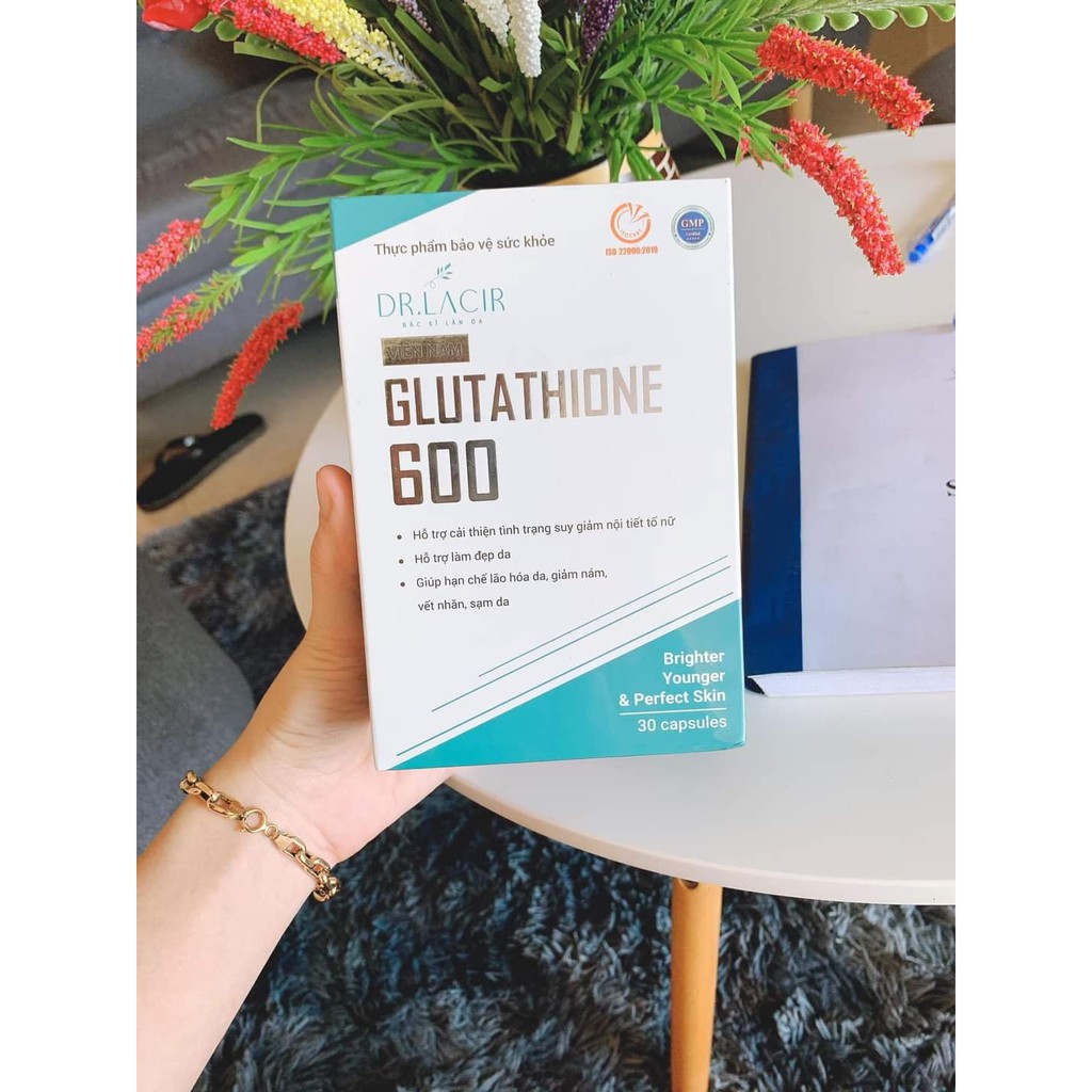 Viên Uống Nám Trắng Da Glutathione 600mg Dr lacir - Giúp da trắng sáng, mờ nám, cải thiện nội tiết | BigBuy360 - bigbuy360.vn